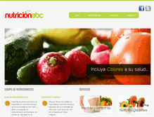 Tablet Screenshot of nutricionabc.com